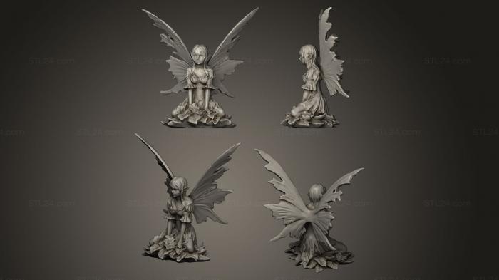Miscellaneous figurines and statues (Wild Fantasy Fairy, STKR_0459) 3D models for cnc